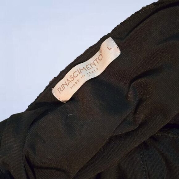 Rinascimento Black Sequin Dress - Size Large - Picture 5 of 9